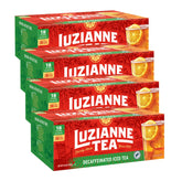 Luzianne caja frontal 18 bolsitas tamaño galón mostrando etiqueta y diseño