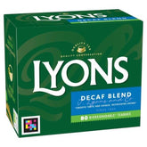 Lyons caja frontal 80 bolsitas pyramid mostrando presentación y conveniencia