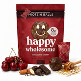 M MODBALLS frente del empaque mostrando diseño y sabor chocolate cereza