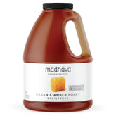 Madhava frasco 5 lb vista frontal beneficio almacenamiento a granel