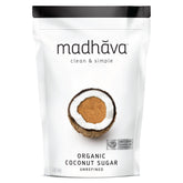 Madhava empaque frontal 3 lb mostrando bolsa orgánica y tamaño