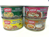 Maesri pack 4 pastas de curry vistazo frontal para variedad rápida