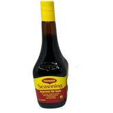 Maggi botella frontal mostrando envase y fácil dosificación para cocinar