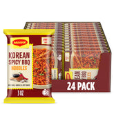 Maggi empaque frontal Korean Spicy BBQ muestra la marca y conveniencia