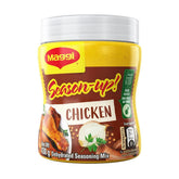 Maggi Season-Up Chicken envase frontal mostrando etiqueta y tamaño, realza sabor familiar