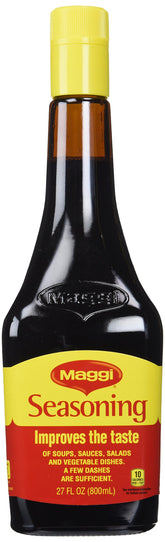 Maggi botella frontal 800 ml mostrando etiqueta y ventaja conservación