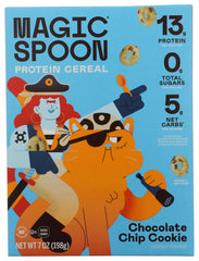 Magic Spoon vista frontal del empaque que destaca sabor y beneficios
