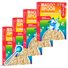 Magic Spoon vista frontal del empaque Classic Marshmallow que muestra el diseño y beneficios