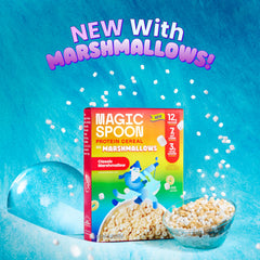 Magic Spoon tazón servido con leche, opción alta en proteína y bajo en azúcar