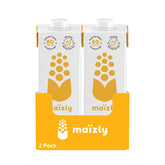 Maizly frente del cartón mostrando diseño y tamaño, conveniencia para despensa