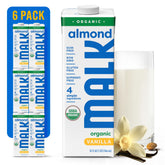 MALK frente del envase mostrando diseño y beneficio de ingredientes orgánicos