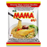 MAMA empaque frontal mostrando sabor Chicken y beneficio práctico para despensa