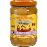 Manischewitz frasco frontal mostrando el producto listo para servir