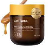 Manukora frasco frontal 250g mostrando origen y diseño atractivo