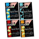 Mario aceitunas pack frontal mostrando variedad y conveniencia