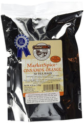 MarketSpice caja frontal del paquete de 50 bolsitas mostrando diseño y beneficio aromático