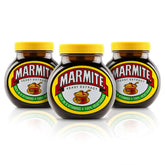 Marmite frasco frontal 500 g mostrando la marca y tapa, ideal para untar