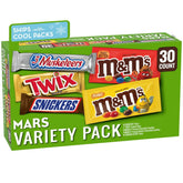 Mars caja frontal del pack de 30 barras, variedad lista para eventos