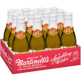Martinelli's vista frontal del pack de 12 botellas preserva frescura