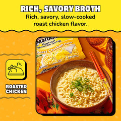 Maruchan sobre de condimento abierto mostrando especias aromáticas