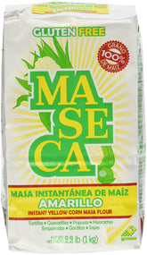 MASECA paquete frontal mostrando tamaño y marca, ideal para recetas tradicionales