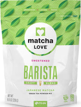 matcha LOVE paquete frontal mostrando presentación y conveniencia