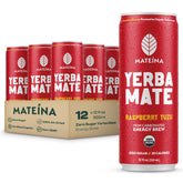 Mateina lata frontal Raspberry Yuzu mostrando diseño y beneficio refrescante