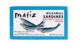 Matiz sardinillas lata frontal mostrando el envase y conveniencia