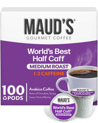 MAUD'S caja frontal de 100 cápsulas mostrando diseño y cantidad, conveniencia clara