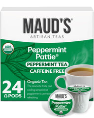 MAUD'S caja frontal 24ct mostrando diseño y sello orgánico, conveniencia inmediata