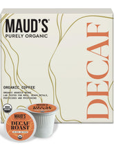 Maud's caja frontal de cápsulas mostrando diseño y conveniencia