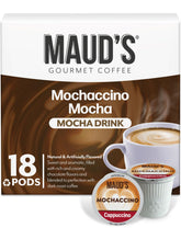 Maud's caja frontal mostrando 18 cápsulas y diseño atractivo