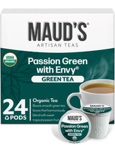 MAUD'S caja frontal de 24 cápsulas mostrando diseño y cantidad, conveniencia inmediata