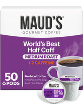 MAUD'S cajas y cápsulas frontal mostrando el paquete y conveniencia