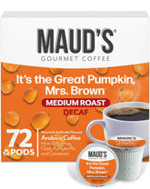 Maud’s paquete frontal de cápsulas Pumpkin Spice y 72 unidades listos para usar
