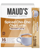 MAUD'S paquete frontal mostrando 16 sobres y variedad de especias, conveniencia inmediata