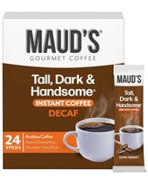 Maud's empaque frontal del descafeinado dark roast, ventaja de conveniencia