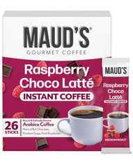 MAUD'S empaque delantero mostrando 26 sobres y beneficio conveniencia