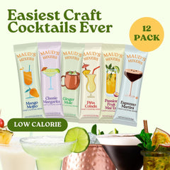 MAUD'S MIXERS polvo en primer plano que muestra ingredientes naturales auténticos