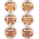 Maud's vista frontal del pack de 42 cápsulas, muestra variedad y conveniencia