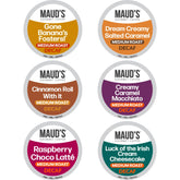 MAUD'S frente del empaque del pack surtido que muestra 24 cápsulas y beneficios de variedad