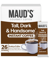Maud's paquete delantero mostrando 26 sobres, conveniencia y calidad visible
