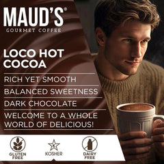 Maud's chocolate en taza mostrando textura cremosa y sabor intenso
