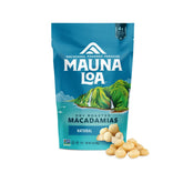 Mauna Loa bolsa frontal mostrando macadamias sin sal y conveniencia
