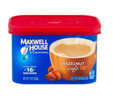 MAXWELL HOUSE bote frontal mostrando etiqueta y conveniencia resellable