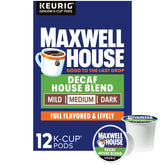 MAXWELL HOUSE vista frontal de la caja K-Cups, conveniencia inmediata