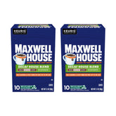MAXWELL HOUSE frontal de la caja K-Cup mostrando diseño y cantidad