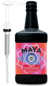 Maya Tea concentrado Devi frente mostrando envase y marca, conveniencia