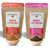 Mayanshul frente del packaging mostrando ambos moles y beneficio de variedad