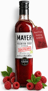 Mayer frambuesa botella frontal muestra presentación y calidad